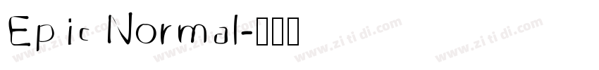 Epic Normal字体转换